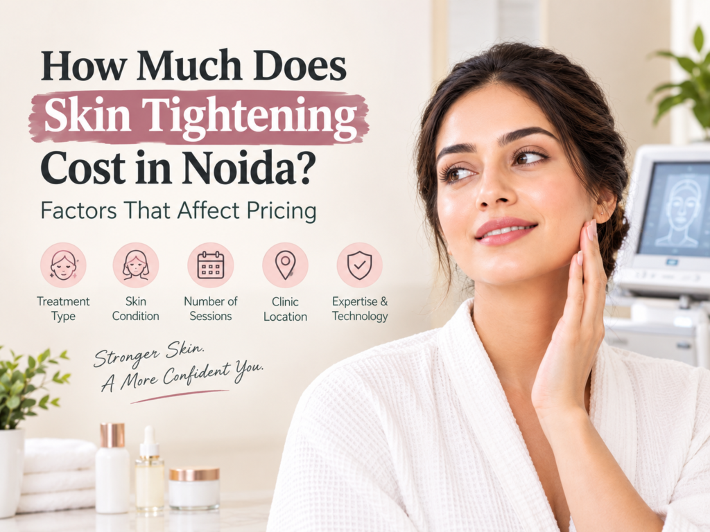 Skin tightening treatment and factors affecting skin tightening treatment cost in Noida.